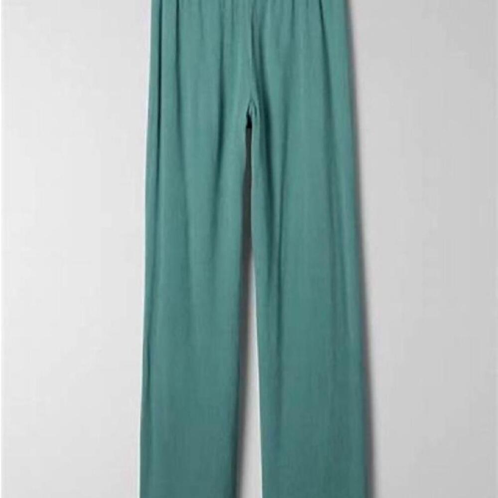 Aritzia Babaton Carson Pant wide leg light weighed lined gauzey beach lounge xs - Picture 4 of 9